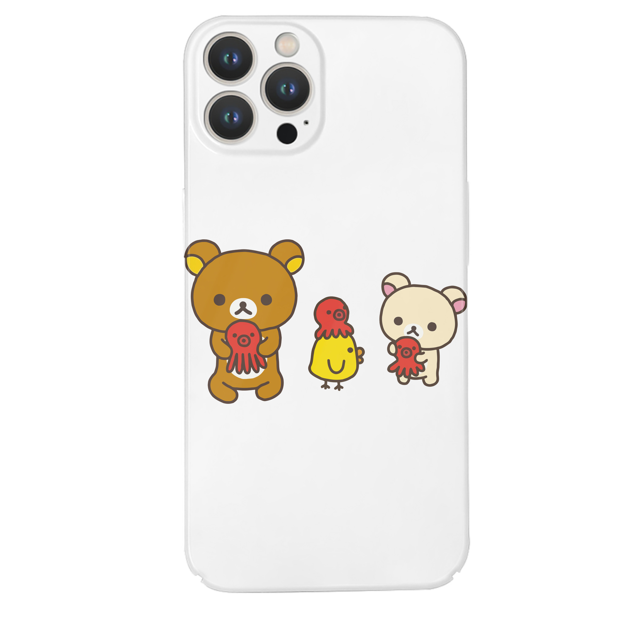 （画像用） リラックマ リラックマ キイロイトリ Rilakkuma Korilakkuma Kiiroitori 【iPhone 14シリーズ対応】ハードケース